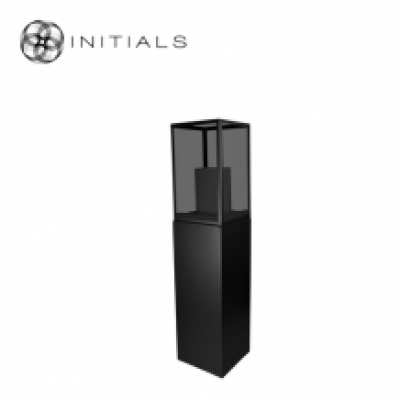 Display Pillar L Matt Black & Showcase 30 Smoke