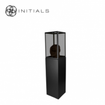 Display Pillar L Matt Black & Showcase 30 Smoke