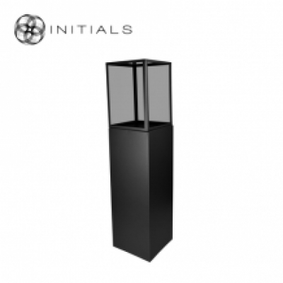Display Pillar XL Matt Black & Showcase 40 Smoke