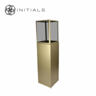 Display Pillar XL Matt Gold & Showcase 30 Smoke