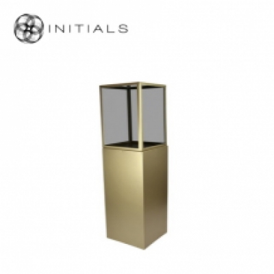 Display Pillar L Matt Black & Showcase 40 Smoke