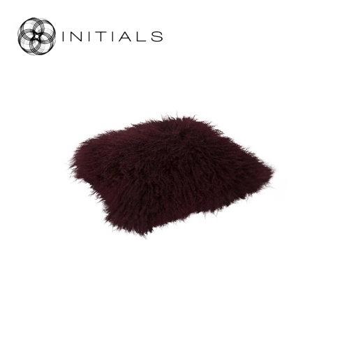 Cushion Ranch Sheepskin Wine Bordeaux