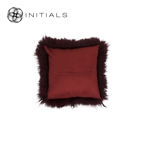 Cushion Ranch Sheepskin Wine Bordeaux