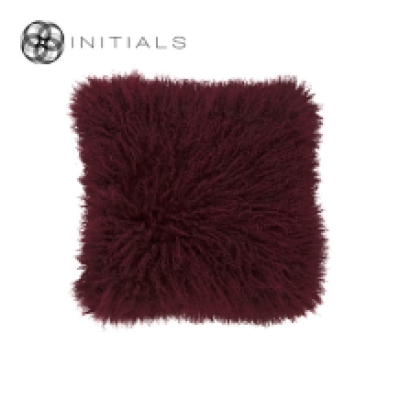 Cushion Ranch Sheepskin Wine Bordeaux