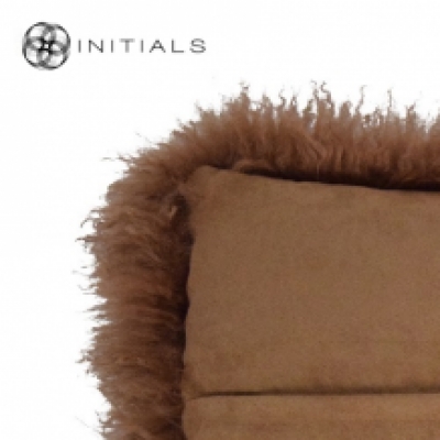 Cushion Ranch Sheepskin Rustic Bronze