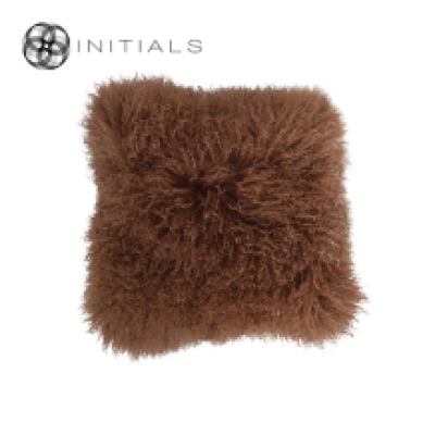 Cushion Ranch Sheepskin Rustic Bronze