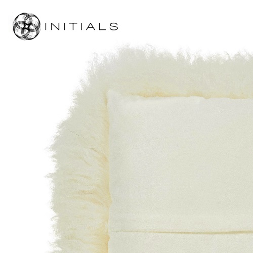 Cushion Ranch Sheepskin Champagne White