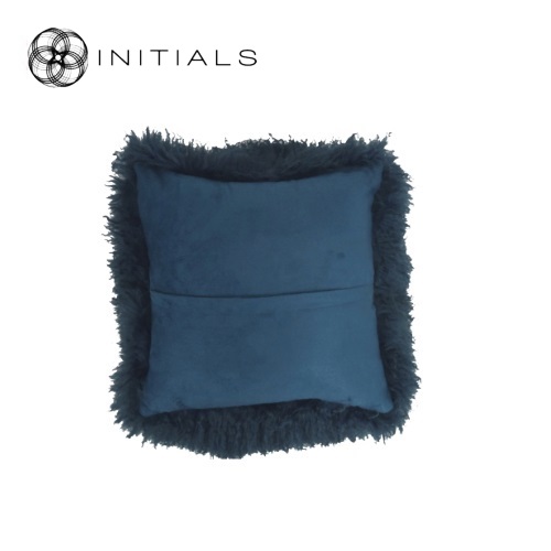 Cushion Sheepskin Evening Blue