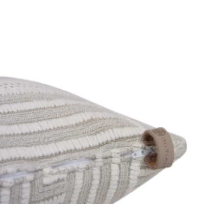 Cushion Cabin Macrame Linen White
