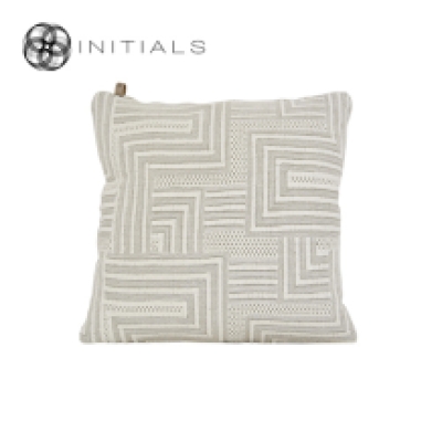 Cushion Cabin Macrame Linen White