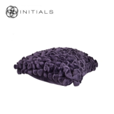 Cushion Cover Penthouse Pebble Aubergine Purple