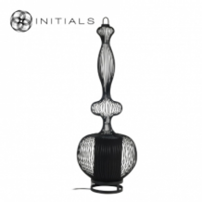 Floor Lamp Bold Iron Wire Black