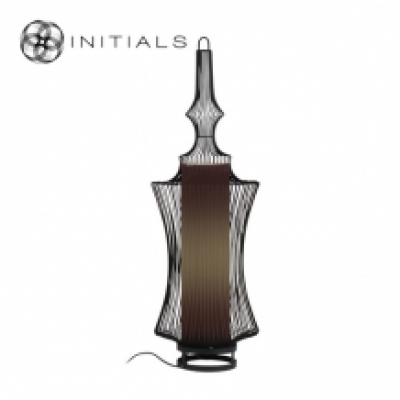 Floor Lamp Narrow Iron Wire Black