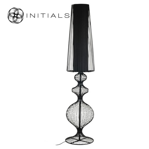 Floor Lamp Moire Classic Iron Wire Black