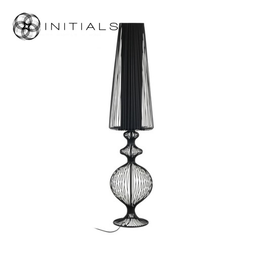 Floor Lamp Classic Iron Wire Black