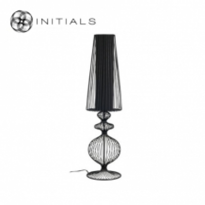 Floor Lamp Classic Iron Wire Black
