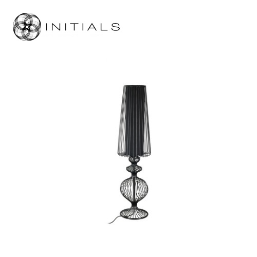 Floor Lamp Classic Iron Wire Black