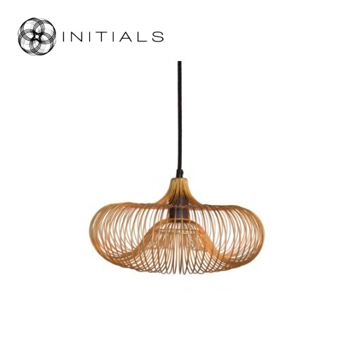 Hanging Lamp Small Moire Ufo Iron Wire Gold