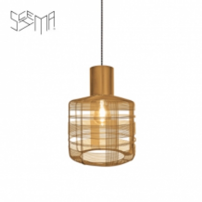 Hanging Lamp Iron Wire Tubo Stout Gold