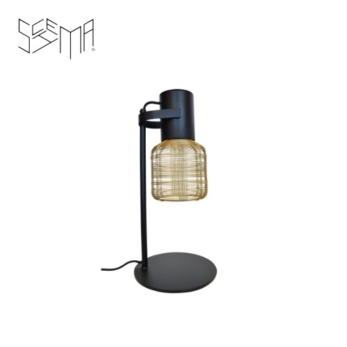 Table Lamp Stoop Iron Wire Gold