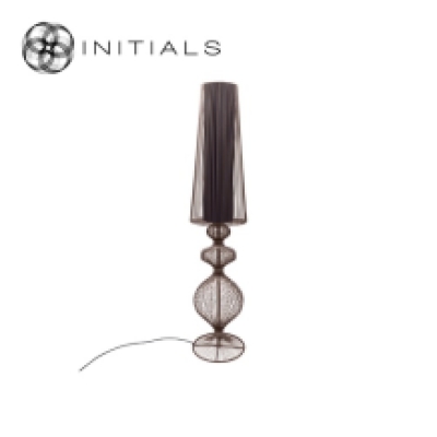 Floor Lamp Moire Classic Iron Wire Metallic Brown