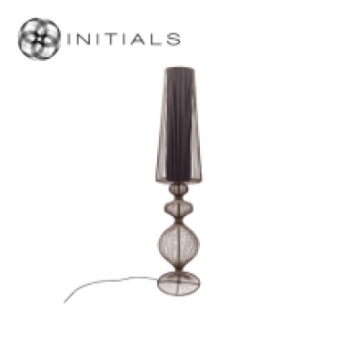 Floor Lamp Moire Classic Iron Wire Metallic Brown