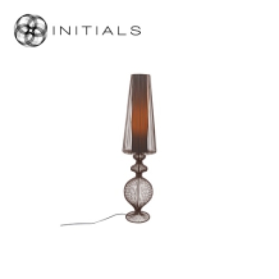 Floor Lamp Moire Classic Iron Wire Metallic Brown