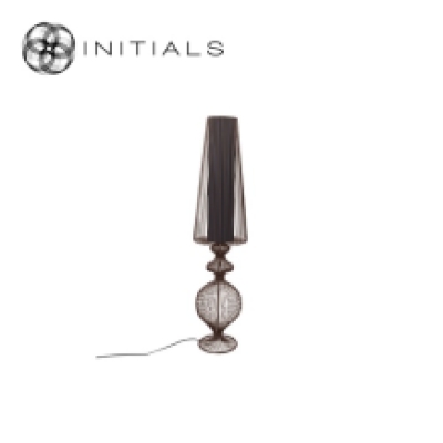 Floor Lamp Moire Classic Iron Wire Metallic Brown