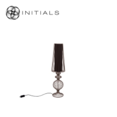 Floor Lamp Moire Classic Iron Wire Metallic Brown