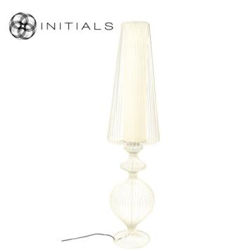 Floor Lamp Classic Iron Wire Riff White