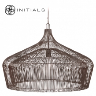 Hanging Lamp Moire Factory Iron Wire Metallic Brown