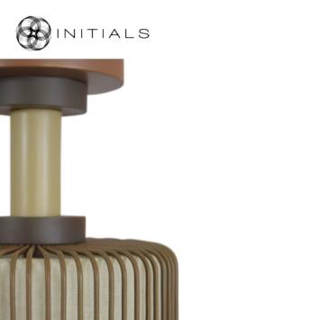 Hanging Lamp Totem Iron Wire Coffee Brown