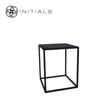 Table Skyline Raw Iron Black Square