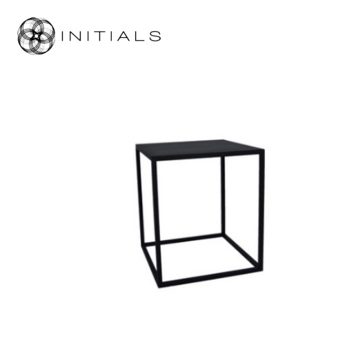 Table Skyline Raw Iron Black Square