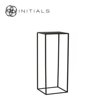 Table Skyline Raw Iron Black Square