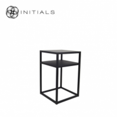 Bed Side Table Metro 2 Raw Iron Black