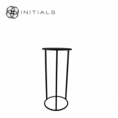 Table Skyline Raw Iron Black Round