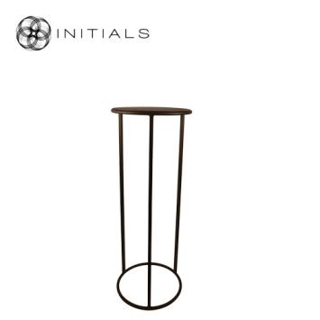 Table Skyline Raw Iron Metallic Brown Round