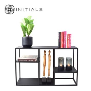 Storage Table Broadway Play Raw Iron Black