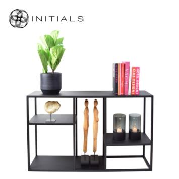 Storage Table Broadway Play Raw Iron Black