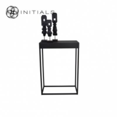 Flower Stand Metal Black