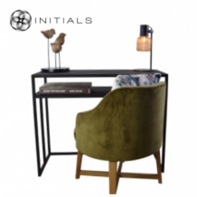 Desk | Side Table Broadway 2 Raw Iron Black