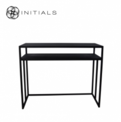 Desk | Side Table Broadway 2 Raw Iron Black