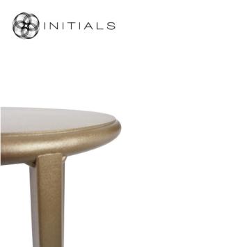 Tri leg Table Metro Raw Iron Metallic Brown Round