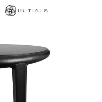 Tri leg Table Metro Raw Iron Black Round