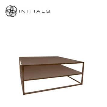 Storage Table Metro 2 Raw Iron Metallic Brown