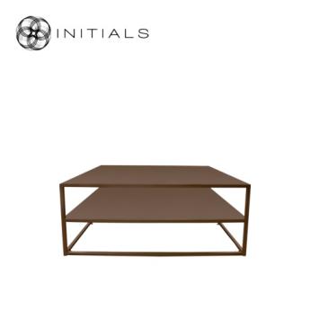 Storage Table Metro 2 Raw Iron Metallic Brown