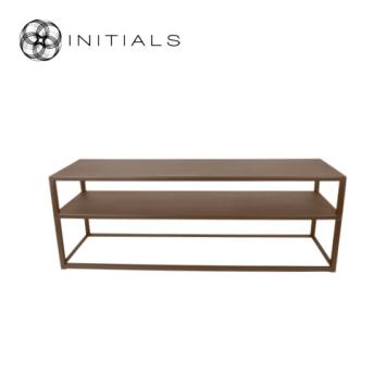 Storage Table Metro 2 Raw Iron Metallic Brown