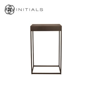 Side Table Boulevard Raw Iron Metallic Brown