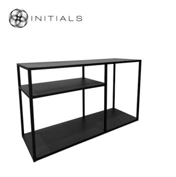 Storage Table Broadway Play Raw Iron Black